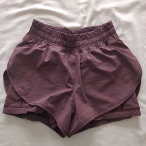 High rise lulu shorts